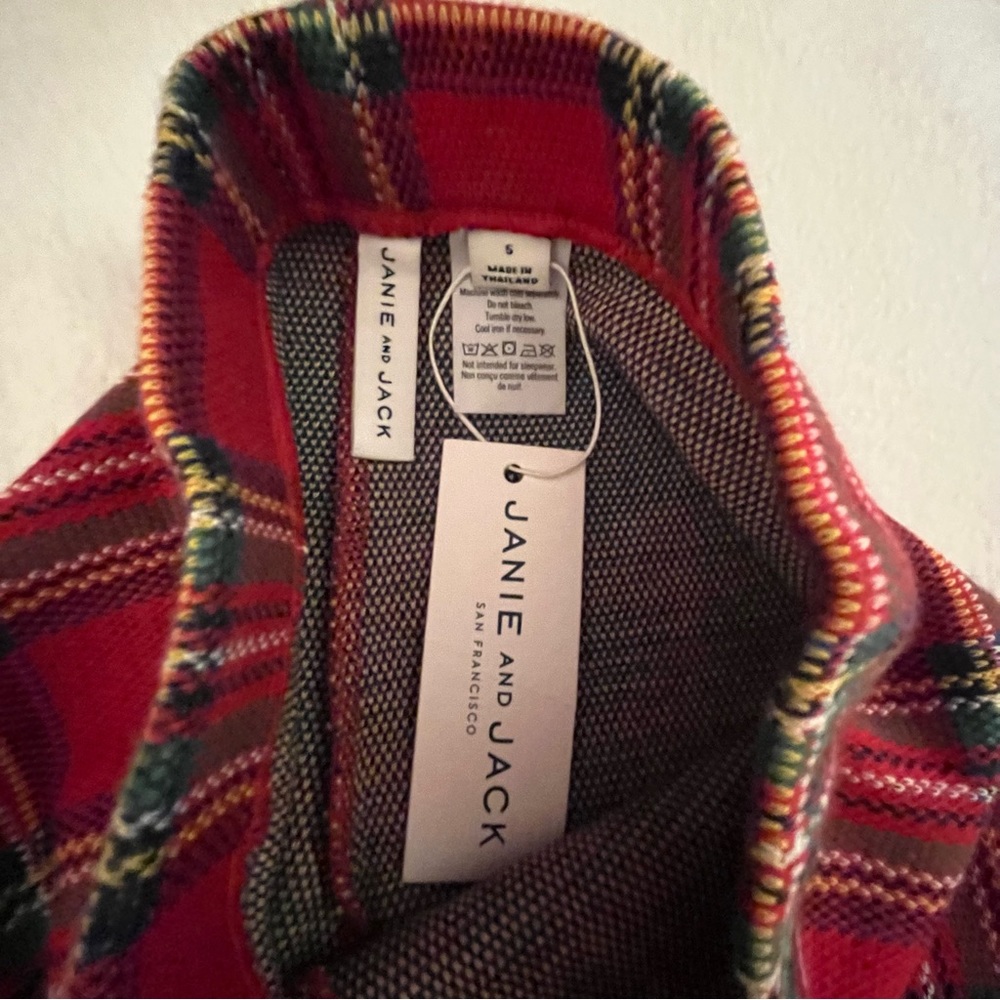 Janie & Jack Red & Green Plaid Pants - Picture 6 of 6